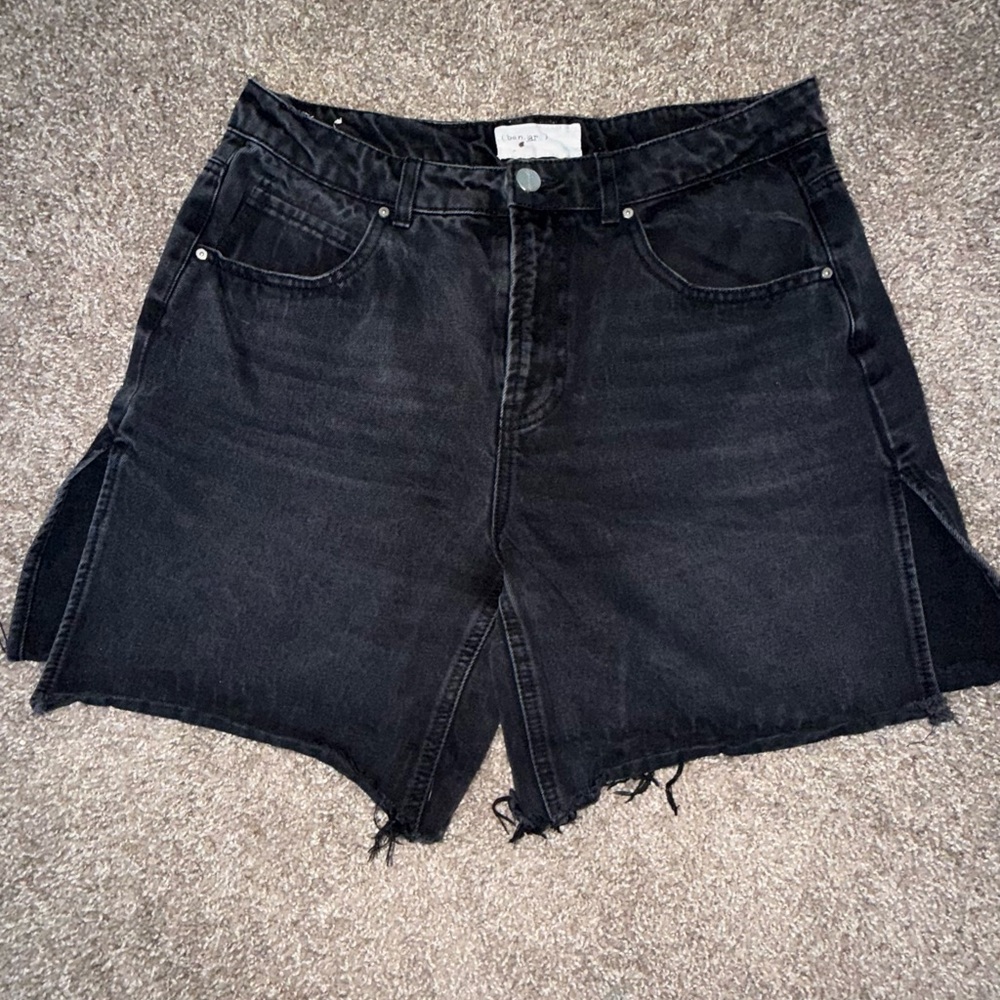 Black Denim Women Shorts